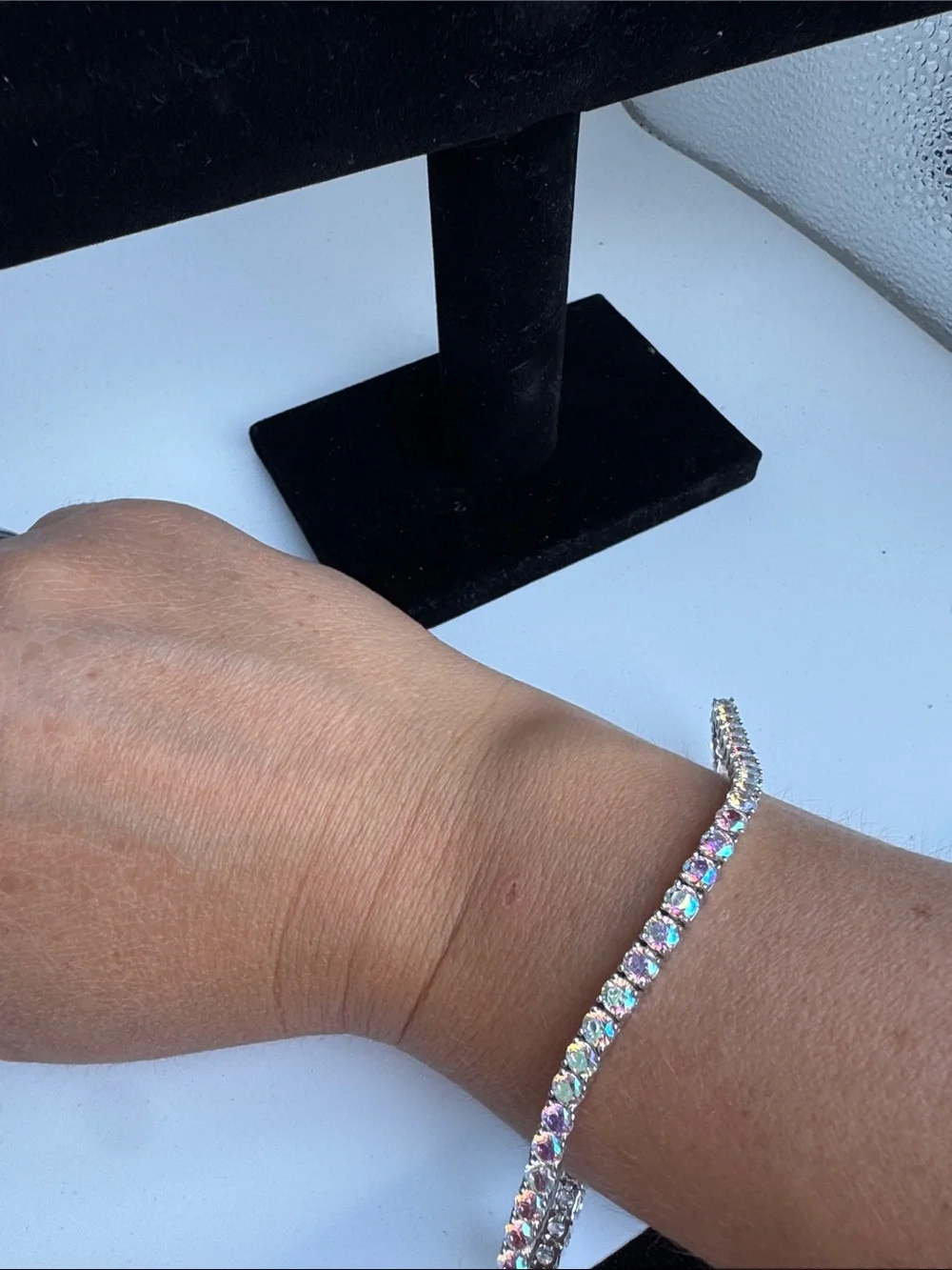 Dominique Iridescent Multi-Stone Tennis Bracelet